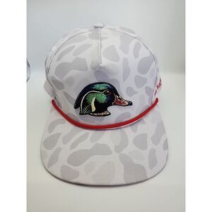 Southern String Hat Co Men's duck hunting October drop white camo